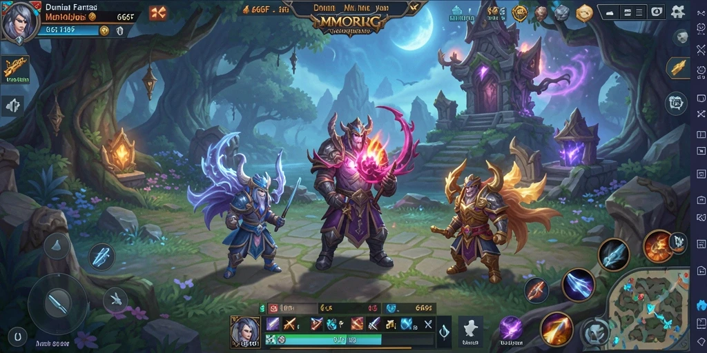 Tampilan gameplay 666F yang menampilkan karakter dalam pertempuran.