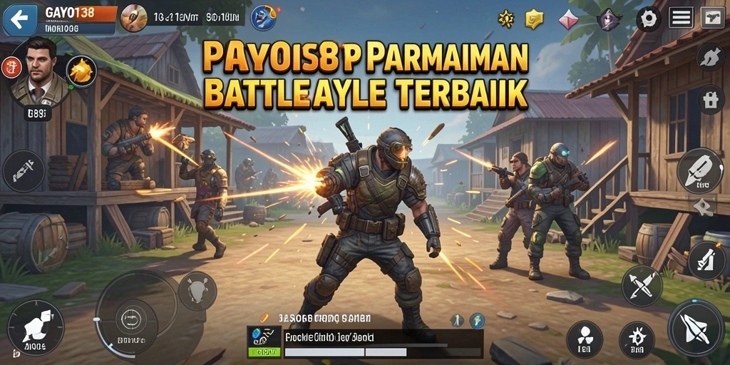 Tangkapan layar utama GAYO138 menampilkan aksi seru di medan pertempuran.
