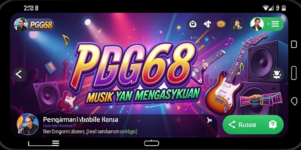 Screenshot PGG68 menampilkan gameplay seru dalam irama musik.