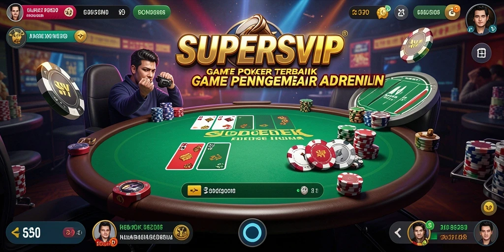 Tampilan gameplay mendebarkan di SUPERSVIP yang penuh aksi.