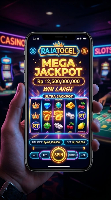 Screenshot aplikasi rajatogel yang menunjukkan kemudahan navigasi.